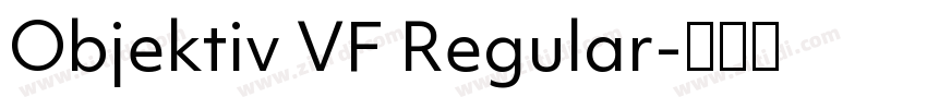 Objektiv VF Regular字体转换